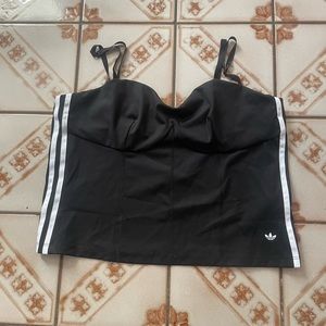 NWT ADIDAS Cropped Corset Style Top